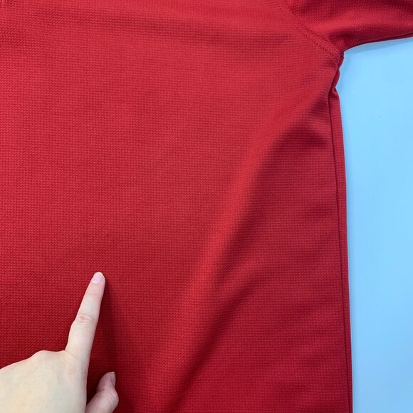 PGA Tour Golf Polo Shirt Mens 2XL XXL Red Side Vent Performance Sweat Wicking - Picture 8 of 11